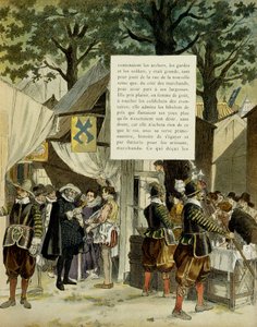 IV. Henrik (1553-1610) a Saint Germain-i vásáron, házasságkötése után, december 16. alkotó: Hermann Vogel