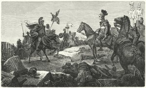 Scipio Africanus és Hannibal találkozása a zamai csata előtt, ie 202