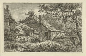 Farmyard holtfás emberrel