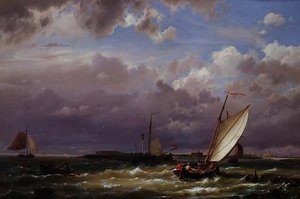 Enkhuizen mellett, a Zuider Zee-n