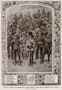 A tengerentúli erők, amelyek képviselői Angliába érkeztek V. György király megkoronázására