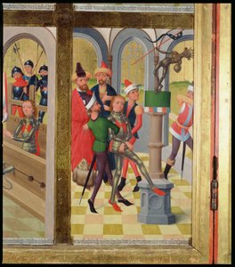 Marseille-i Szent Viktor leüti a pogány bálványt, a Szent Miklós-templom főoltáráról, 1481 (részlet) (lásd 197689-92)