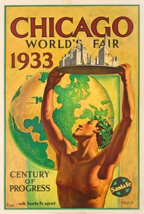 Az 1933-as chicagói világkiállítást hirdető plakát alkotó: Hernando Villa