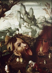 Szent Antal megkísértése (Szent Antal megkísértése) Henri Met de Bles dit Civetta (1480-1550) részletfestménye 78,5x97,2 cm Velence Museo Correr