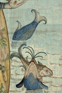 Hieronymus Bosch munkái által ihletett kárpit, 1560 körül (arany, ezüst, selyem és gyapjú) alkotó: Hieronymus (after) Bosch