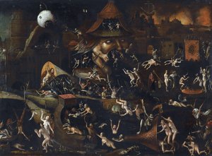 Descent to Hell – A pokol megrázkódtatása, Bosch, Hieronymus alkotó: Hieronymus (school of) Bosch