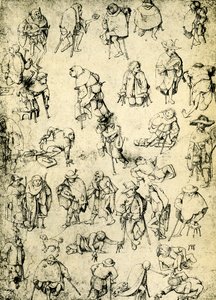 Bénák, koldusok és kolduszenészek alkotó: Hieronymus Bosch