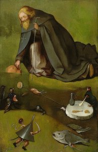 Szent Antal kísértése. 1500-10 körül alkotó: Hieronymus Bosch