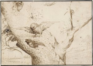 Eulennest. A 1505-10 alkotó: Hieronymus Bosch