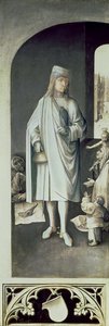 St. Bavo, a jobb szárny külseje az utolsó ítélet oltárképéről alkotó: Hieronymus Bosch