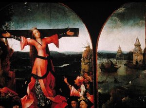 Szent Liberata triptichon (olaj, tábla) (165417 részlete) alkotó: Hieronymus Bosch