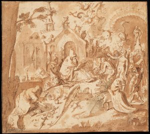 Szent Antal megkísértése alkotó: Hieronymus Bosch