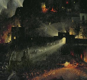 A Földi örömök kertje, 1500 körül (3425 részlet) alkotó: Hieronymus Bosch