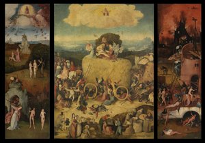 A Haywain-triptichon c. 1516 alkotó: Hieronymus Bosch