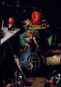 Az utolsó ítélet (oltárkép): Egy urna részlete alkotó: Hieronymus Bosch