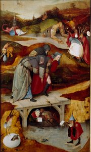 A kísértések triptichonja (részlet) 1505-1506 (olaj, vászon) alkotó: Hieronymus Bosch