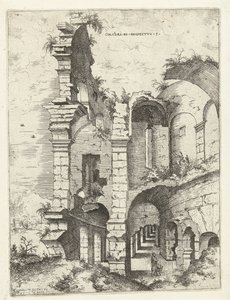 A római Colosseum ötödik képe Colossi a potenciális ügyfelekhez vs 5 (cím az objektumon) Római romok (sorozat címe)