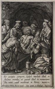 A szenvedély: A síremlék alkotó: Hieronymus Wierix