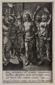 A szenvedély: A korbácsolás alkotó: Hieronymus Wierix