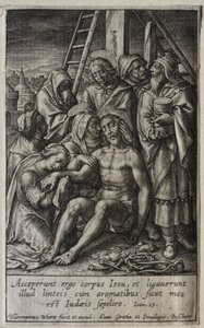 A szenvedély: A sirató alkotó: Hieronymus Wierix