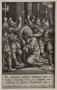 A szenvedés: Krisztus kigúnyolása alkotó: Hieronymus Wierix
