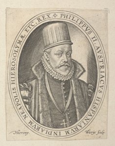 II. Fülöp Spanyolország, 16. század vége – 17. század eleje (metszet)