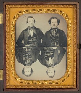 Két férfi portréja,c. 1850 (fotó) alkotó: Higgins