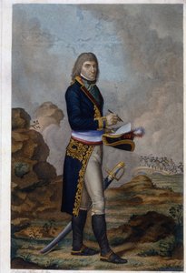 Napóleon Bonaparte császár (1769-1821) portréja. (Bonaparte Napóleon császár portréja). Hilaire Ledru (1769-1840) alkotása, akvarellel színezett metszet, 1810 körül. Francia művészet alkotó: Hilaire Ledru