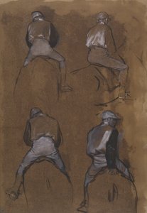 Egy jockey négy tanulmánya alkotó: Hilaire Germain Edgar Degas