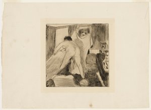 A fürdő elhagyása alkotó: Hilaire Germain Edgar Degas