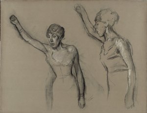Egy énekesnő tanulmánya alkotó: Hilaire Germain Edgar Degas