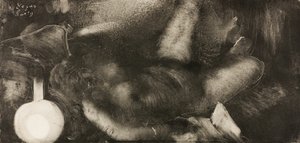 Nő fekve az ágyán alkotó: Hilaire Germain Edgar Degas