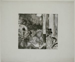 Nők egy esti kávézó teraszán alkotó: Hilaire Germain Edgar Degas