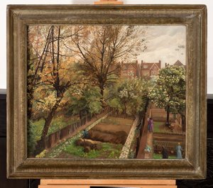 Wartime Garden, Finchley Road, Hampstead (olaj, vászon) alkotó: Hilda Carline