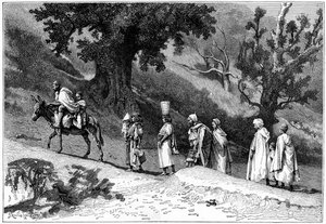 Kabil családi csoport utazás, Algéria, 1890
