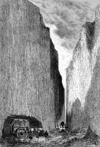 Út vágott át a Sárga Földön, Kína, 1890.