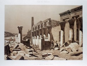 "Vénusz Athor temploma, Philae szigete", Egyiptom, 1841 alkotó: Himely