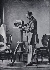 Hippolyte Bayard portréja, saját készítésű (f/w fotó)