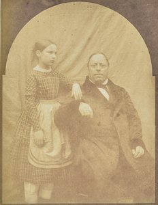 [Egy férfi és egy lány portréja] alkotó: Hippolyte Bayard