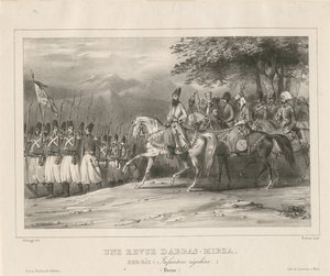 Herceg, Abbas Mirza tábornagy 1789-1833 gyalogezredet vizsgál, 1835