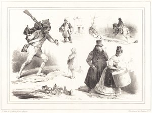Közösségi matricák alkotó: Hippolyte Bellange