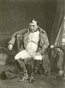 Lemondás, Napóleon Fontainbleau-ban (metszet) alkotó: Hippolyte Delaroche
