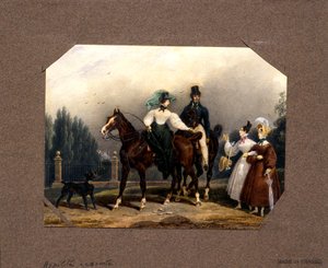 Találkozás a sétányon alkotó: Hippolyte Lecomte