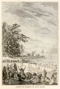 Mindkét nemű hindu bandák a világ körül nyolcvan nap alatt, Jules Verne (1828-1905), 1873 alkotó: Hippolyte Leon after Benett