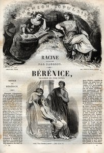Berenice tragédia öt felvonásban – metszet a „Jean Racine műveibe” Pauquet illusztrálásával és Emile de La Bedolliere közleményével – 1851