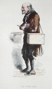 „Le Vieux Juif”, illusztráció a „Les Francais Par Eux-Memes”-ből, L. Curmer kiadó Párizsban alkotó: Hippolyte Louis and Polydore Pauquet