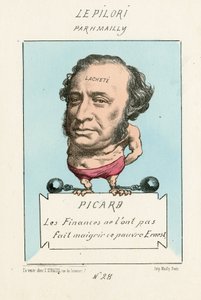 A pénzügyek miatt nem fogyott le szegény Ernest, Le Pilori, 28. szám, 1870 körül (litográfia)