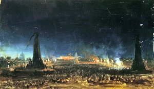 Éjszakai fesztivál a Champ de Marson, Párizsban