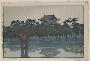 Edo Castle, a Tokyo tizenkét jelenete sorozatból, Showa-korszak alkotó: Hiroshi Yoshida