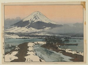 Fujiyama a Kawaguchi-tóról, a Tíz kilátás a Fudzsi-hegyről sorozatból, Taisho korszak
